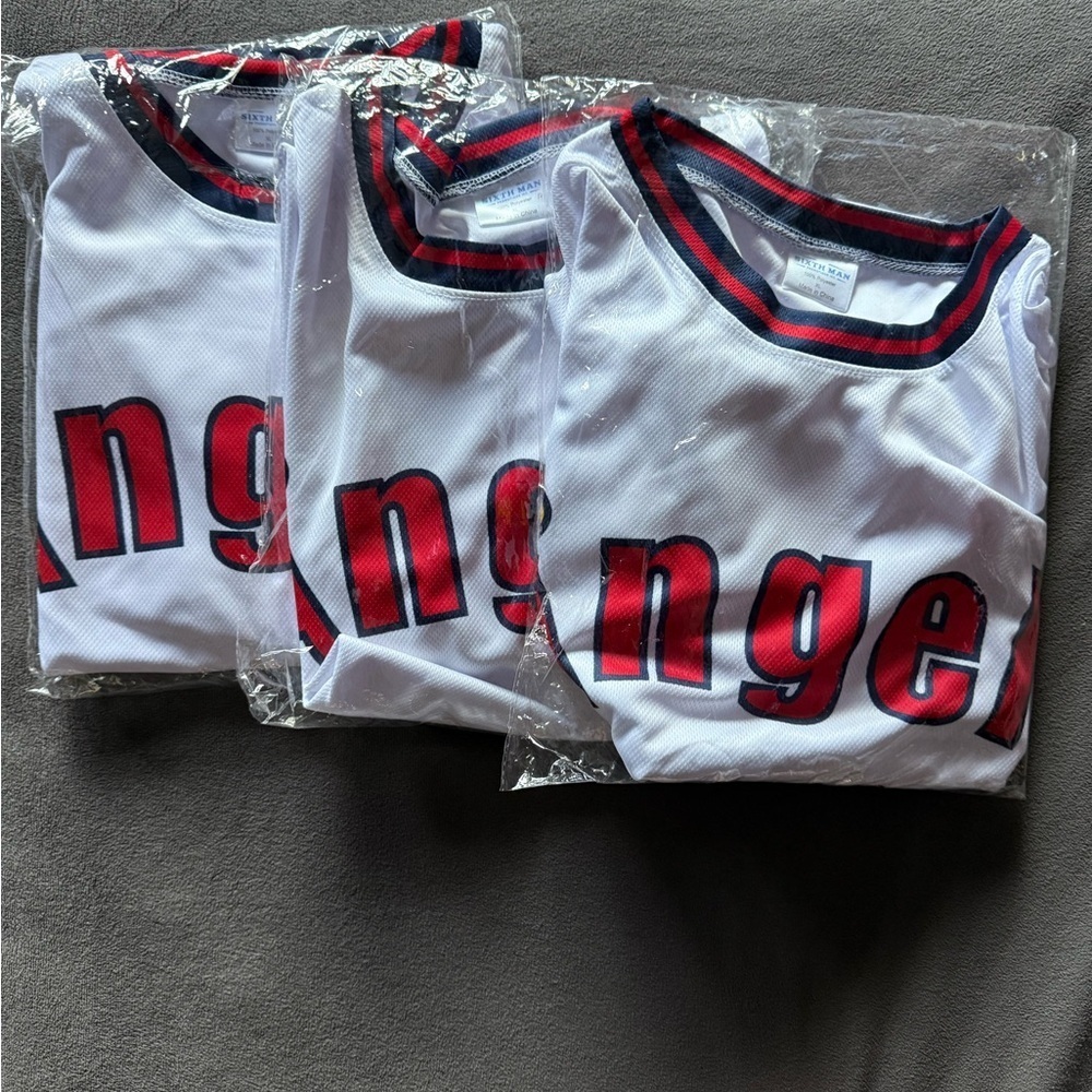 NWT LA ANGELS THROWBACK Long Sleeve XL SHIRT Jersey Red White July 25 Giveaway - Picture 9 of 9